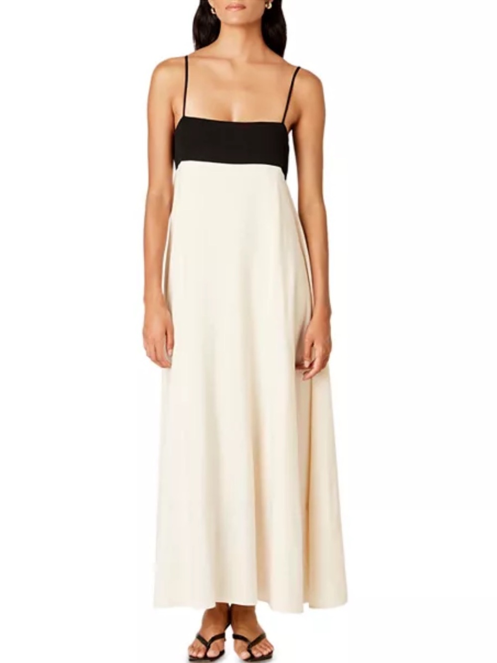 BLOOMINGDALES - NIA black and white maxi